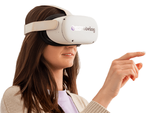 Person using VR headset